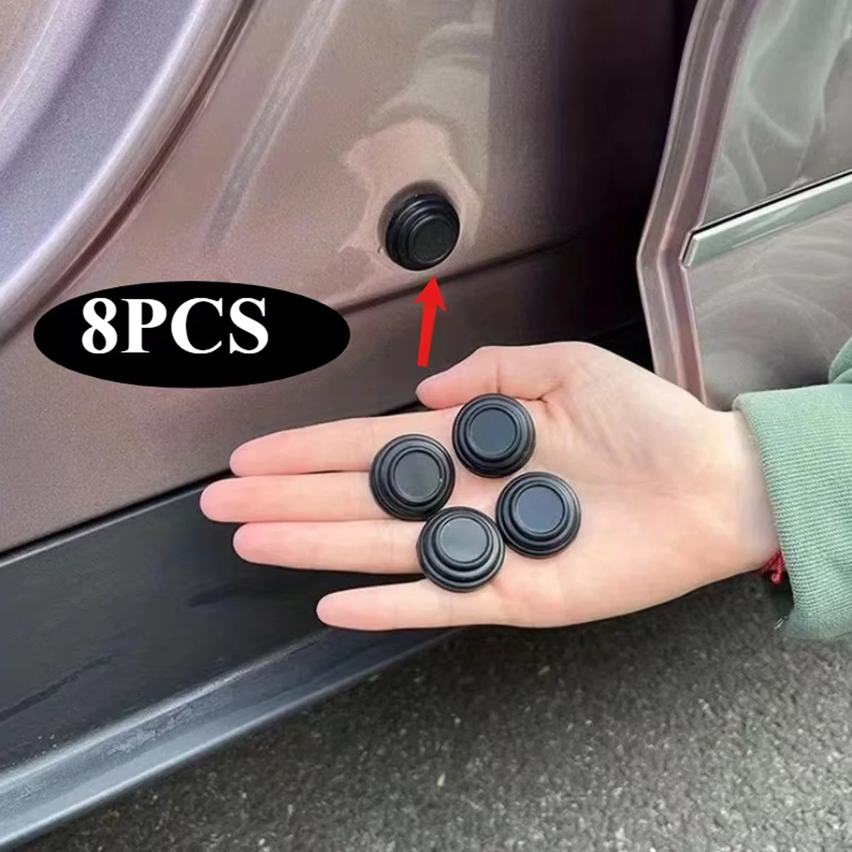 Car Door Shock Absorber Pads Buffer Bumper Anti-Collision Shock Absorbing Gasket Auto Sound Insulation Adhesive Stickers