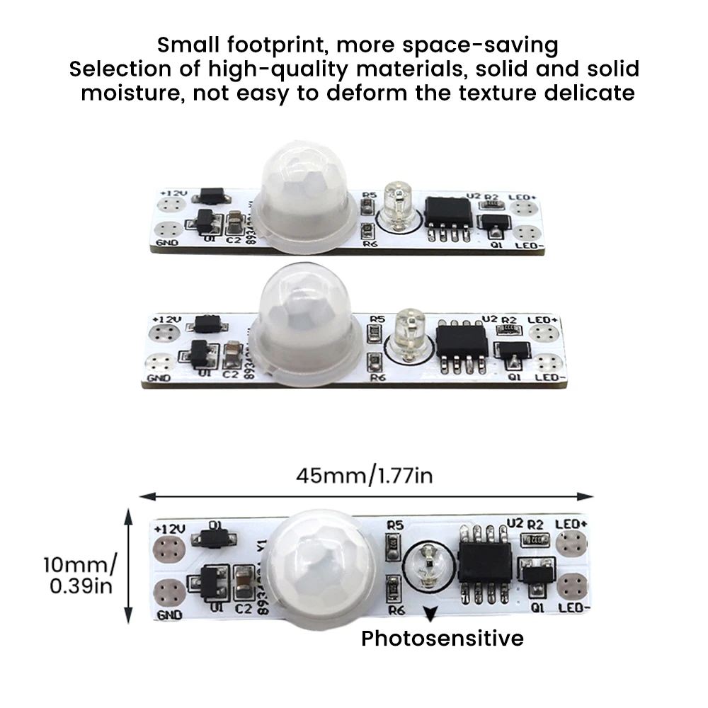 Módulo capacitivo con Interruptor táctil, Sensor de movimiento PIR, DC5-24V, infrarrojo, detección del cuerpo humano, lámparas LED de Control de atenuación