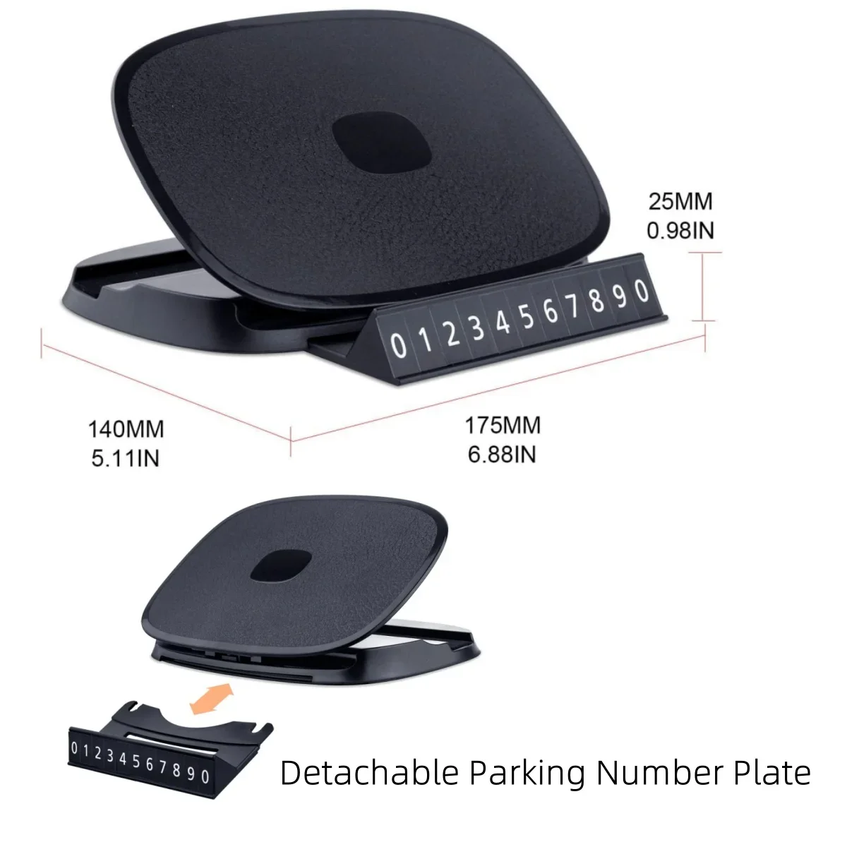Soporte coche para teléfono antideslizante con GPS y rotación - imagen 5