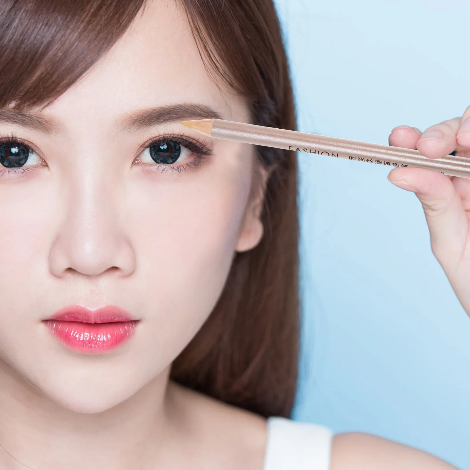 4개입 컨실러 펜 우드 스팟 컨실러 펜슬 아이 서클 다크 스팟 잡티 커버리지 가벼운 휴대용 메이크업