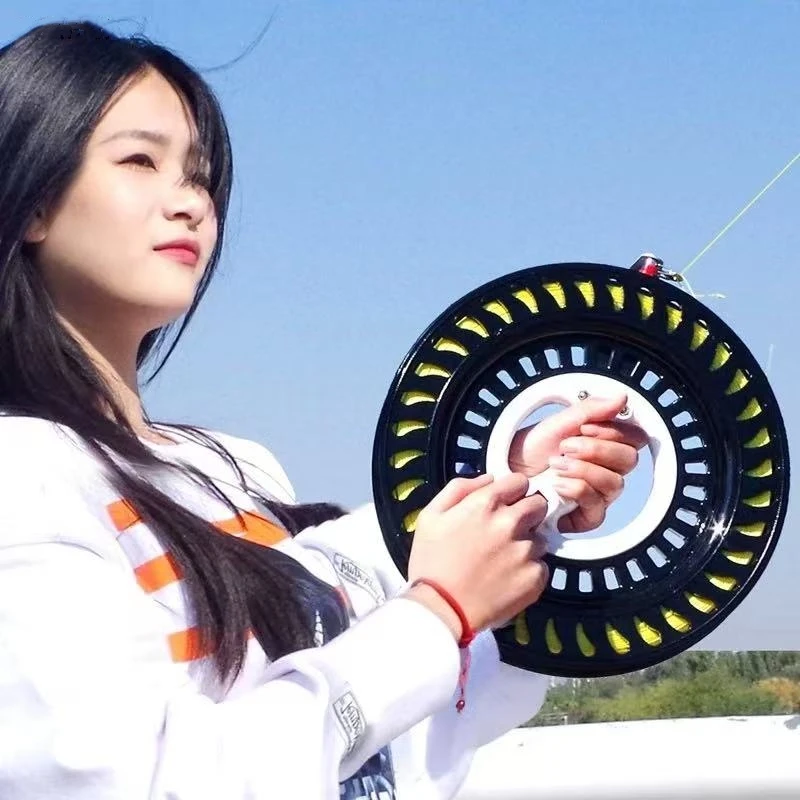 Professional kite reel abs kite wheel outdoor game fun toys kite string line parafoil adults kites children kite line toy sports