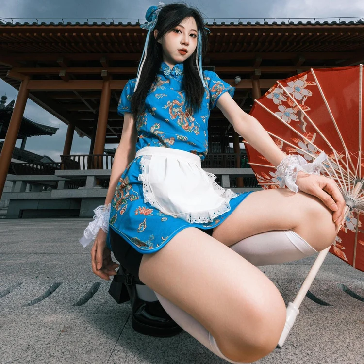 جديد الصينية Sle Dr loween Cisas Cosplay orm ort Sve Maids orm ort ملابس يومية