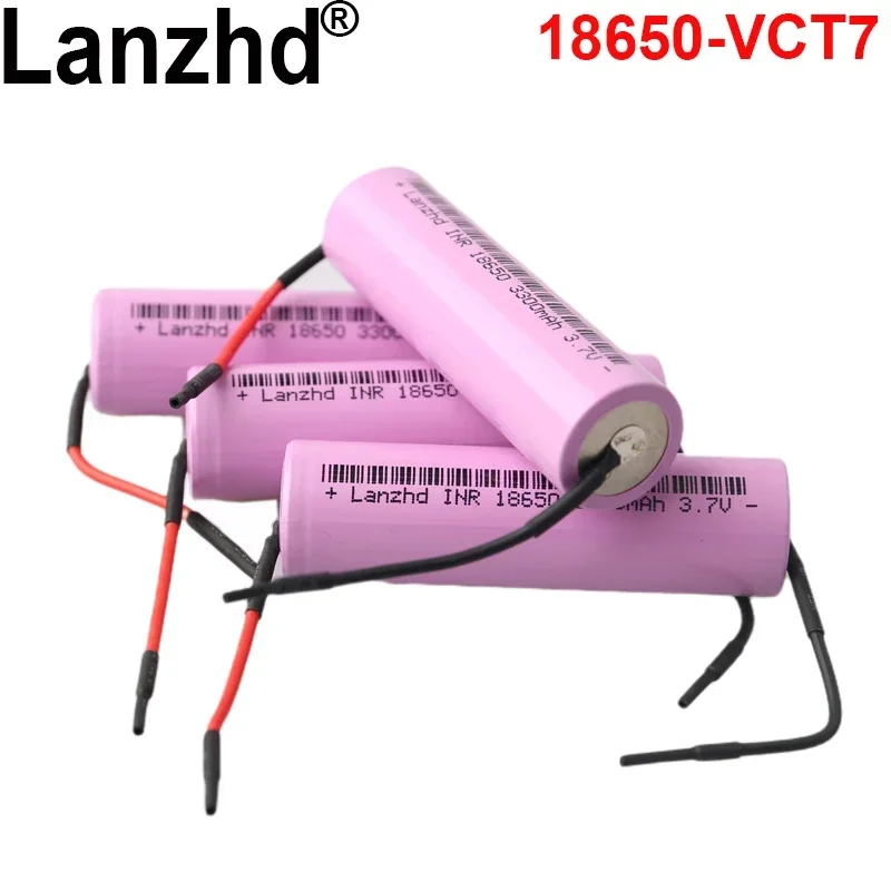 

24PCS Lithium Li ion 3.7v battery 18650 welding battery DIY 3300mAh For scooter,flashlight,energy storage,computer,medical