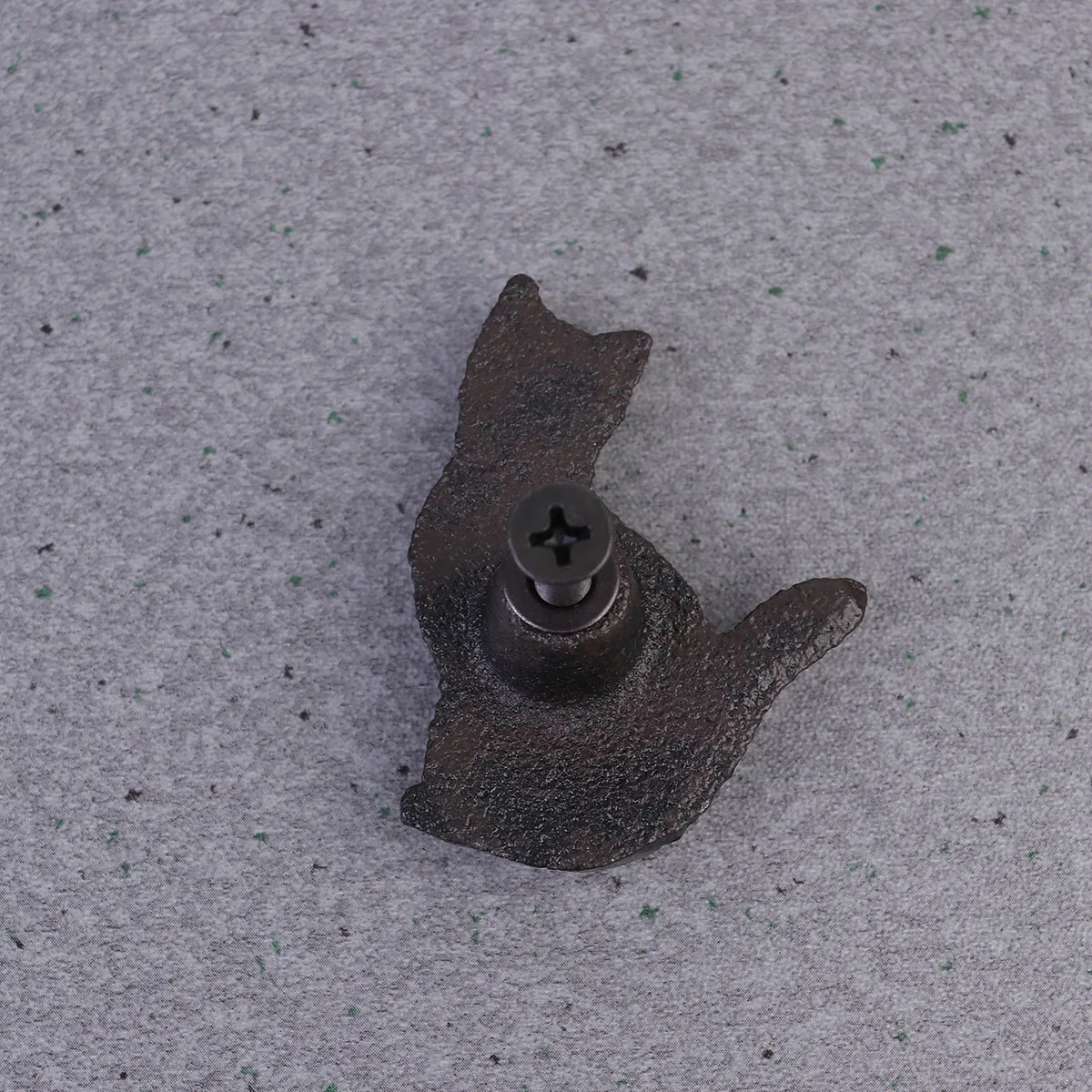 

4Pcs Black Cast Iron Cabinet Handles Vintage Style Kitchen Drawer Knobs with Built-in Coupling Nut for Home Cupboard Wardrobe