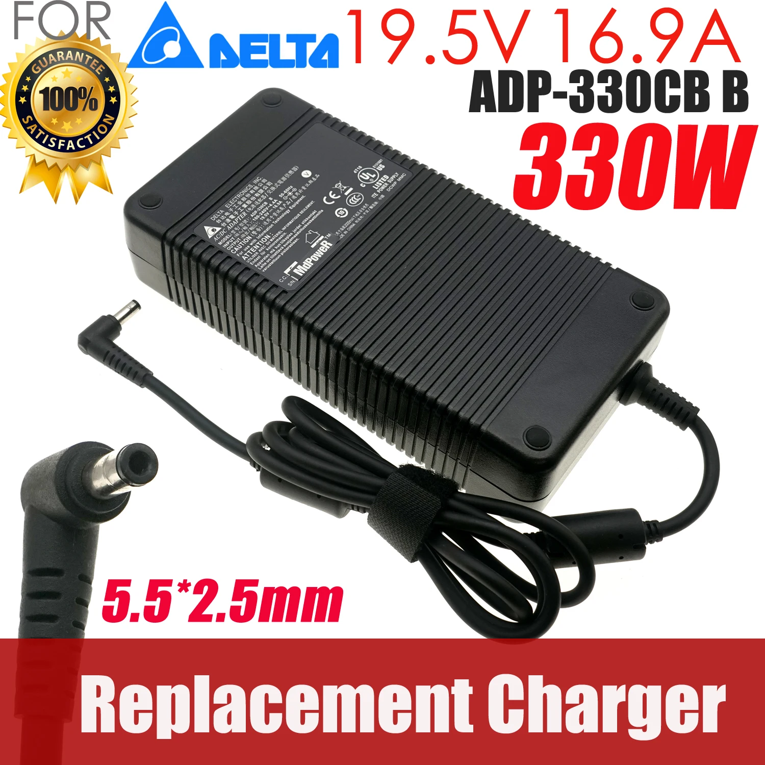 

New 19.5V 16.92A 330W Charger AC Adapter for a Medion Erazer Beast x40 Laptop Power Supply ADP-330AB A20-330P1A 5.5*2.5mm