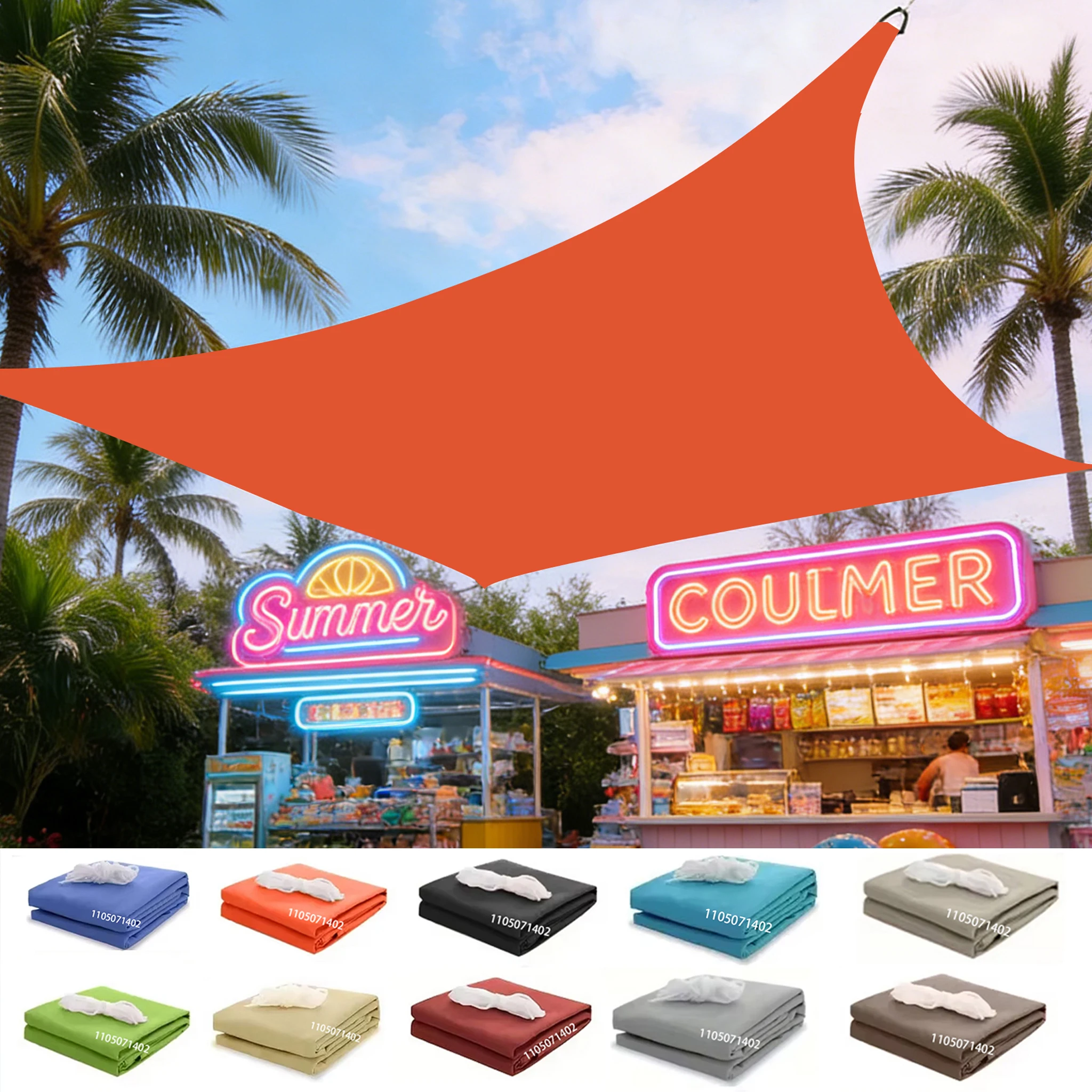 

Водонепроницаемый солнцезащитный тент-парус с защитой от УФ-лучей, навес для патио, сада, двора, навеса для автомобиля, газона, террасы, 95% защита от УФ-излучения