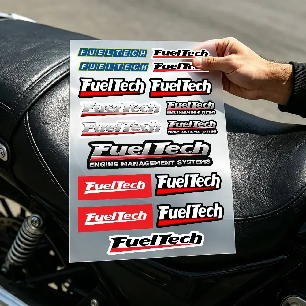 Drag Fuel-Tech Performance Car Engine Aesthetic Stickers Waterproof PVC Decals for Car Motorcycle Skateboard Helmet Notebook