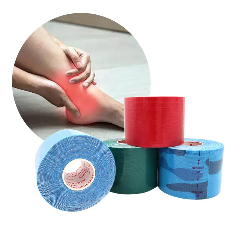 15 Colours Kinesiology Athletic Tape Recovery Sports Cotton Elastic Adhesive Strain Injury Fitness Run Knee Muscle Pain Relief