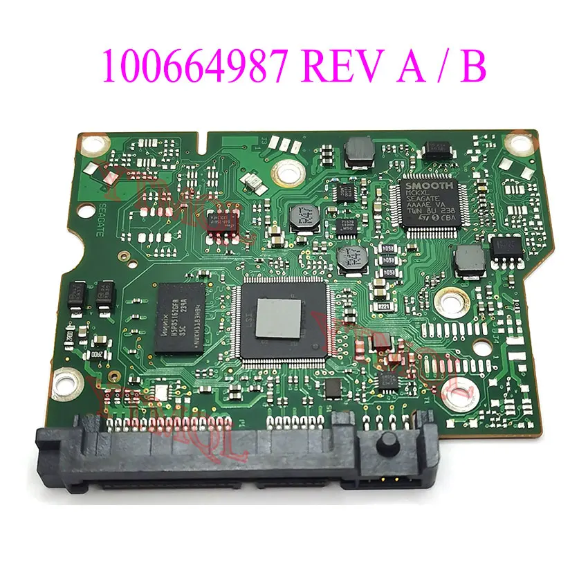 1pcs Seagate desktop hard disk board number: 100664987 REV A B ST2000DM001 , ST1000DM003,ST500DM002,5009 , 5011 SATA Connector