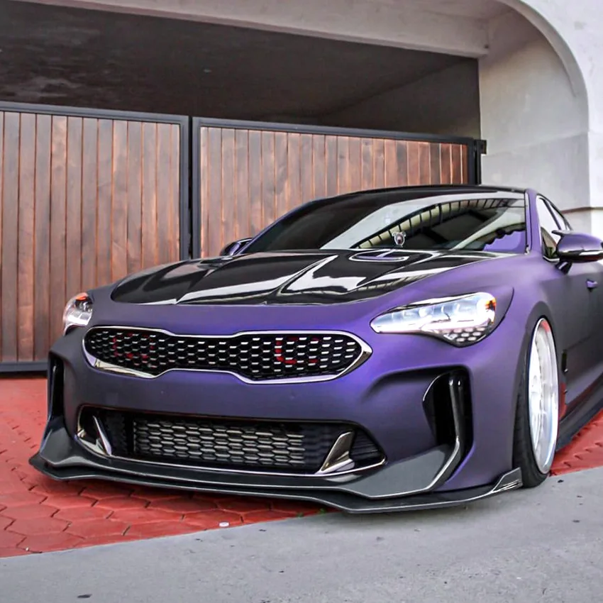 

For Kia Stinger GT 2018-2023 Accessories Front Bumper Lip Spoiler Splitter Upgrade Kit