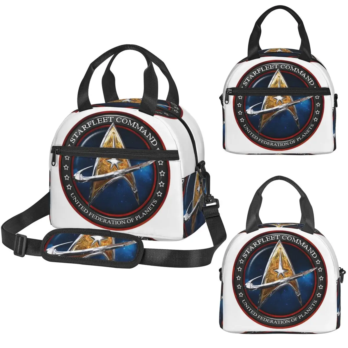 

Термосумка для обедов Star Treks Science Fiction TV Series для женщин и детей, герметичные контейнеры для еды, термосумка-тоут