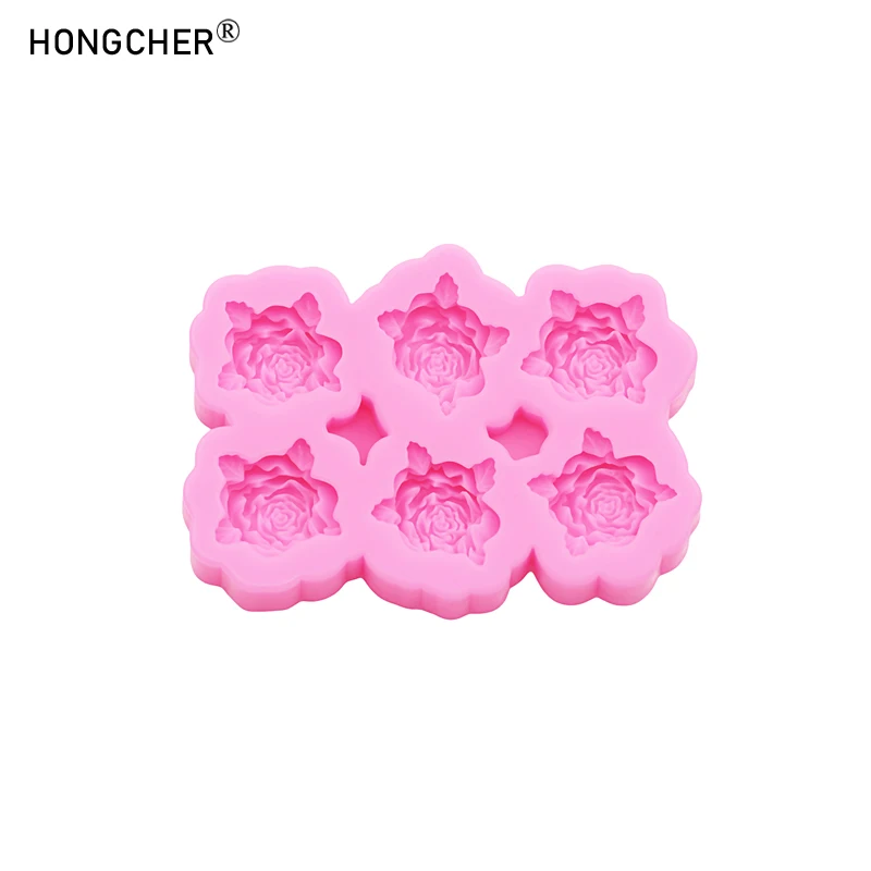 Flowers silicone mold flower resin phone case head rope hair card jewelry accessories mold flower Chocolate Cake silicone Mold