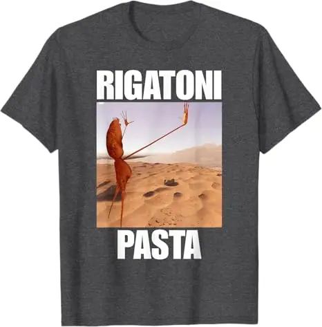 Marcus The Worm Rigatoni Pasta T-Shirt Y2k Sarcastic Joke Saying Tee Novelty Gift Streetwear Aesthetic Clothes Short Sleeve Tops