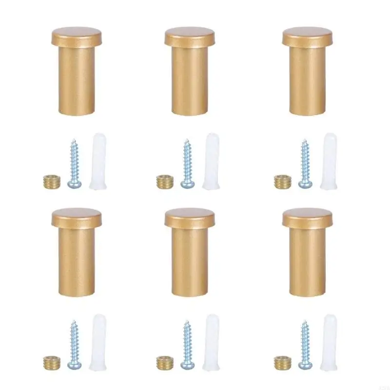 6pcs خطافات جدار أسود أو ذهبي جدار تعدد الأسماك على شماعات الأبواب للمطبخ والحمام وغرفة النوم
