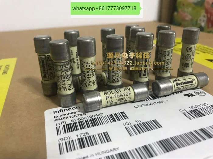 10pcs Photovoltaic fuse fuse fuse SOLAR PV, PV-15A10F, 15A 1000VDC
