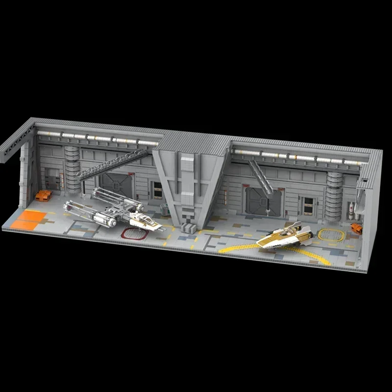 Populaire Star Model Moc Bouwstenen Rebellen Hangar Model Technologie Baksteen DIY Assemblage Constructie Speelgoed Vakantiegeschenken