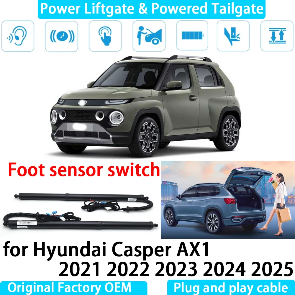 for Hyundai Casper AX1 2021 2022 2023 2024 2025 Automatic Electric Power Liftgate Powered Tailgate Strut Tail Gate Lift System
