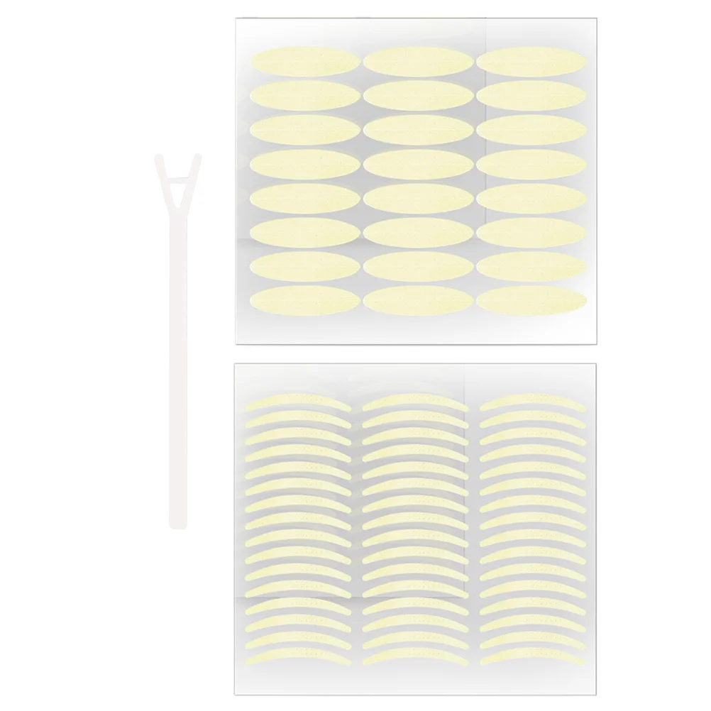2세트 쌍꺼풀 테이프 보이지 않는 가벼운 통기성 오래 지속되는 방수 자연스러운 눈꺼풀 스티커 후드형 눈용 뷰티