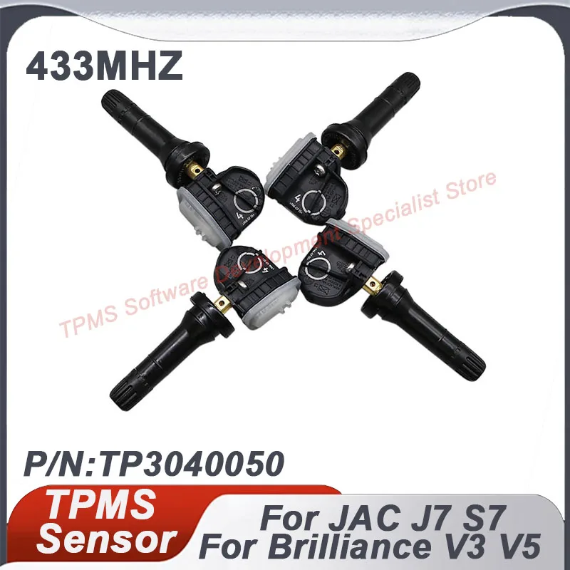 

4 шт. датчик TPMS для JAC J7 S7 Brilliance V3 V5 датчик давления в шинах 433 МГц TP3040050 3666200V5000