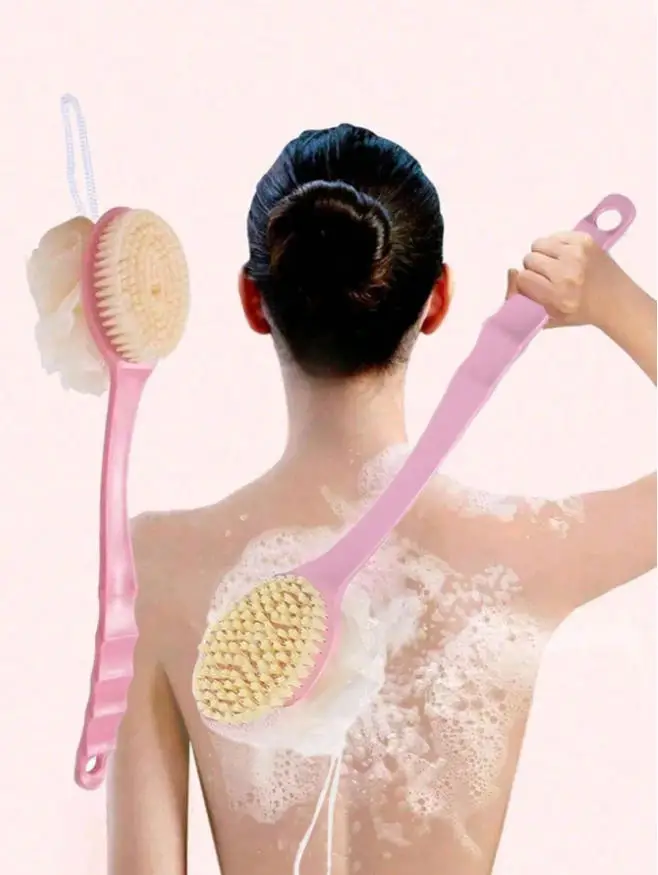 

Щетка для душа с длинной ручкой, многофункциональная щетка для отшелушивания спины и чистки душа