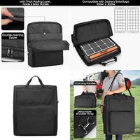 652F Practical Solars Panel Bag for Ankers SOLIX PS100 PS200 Features Pockets and Sturdy Handle for Convenient Carrying
