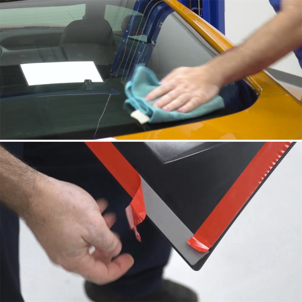 Hintere Seiten fenster lamellen für Ford Mustang 2015-2017 Windschutz scheibe Sonnenschutz abdeckung Entlüftung GT Lambo-Stil Custom Fit Allwetter abs – Detail 9