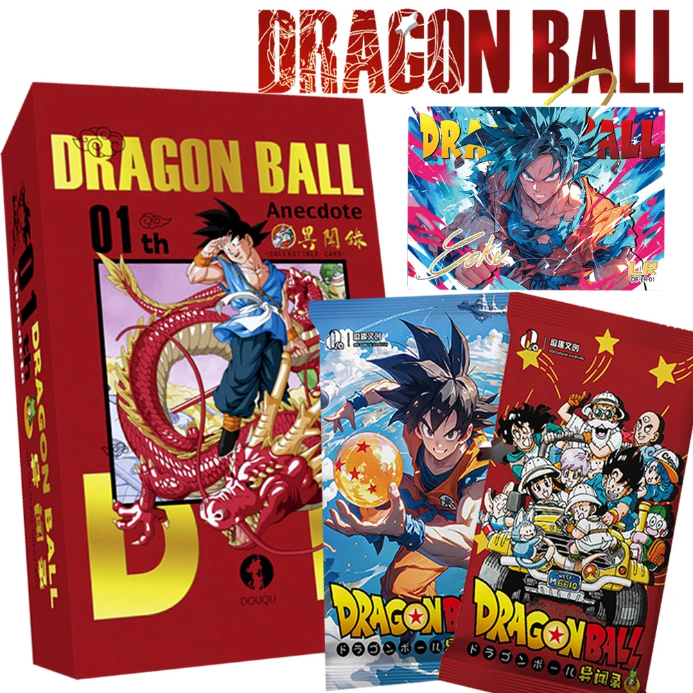 

Genuine Dragon Ball Cards Collection Japanese Classic Anime Son Goku Neon Colorful Character Battle Close-up Card Children Gift