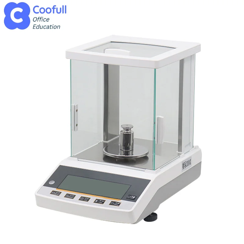 COOFULLL FA10035X High Precision Analytical Laboratory Balance with LCD Display 0.01mg Readability 0.2mg Linearity 200g Capacity