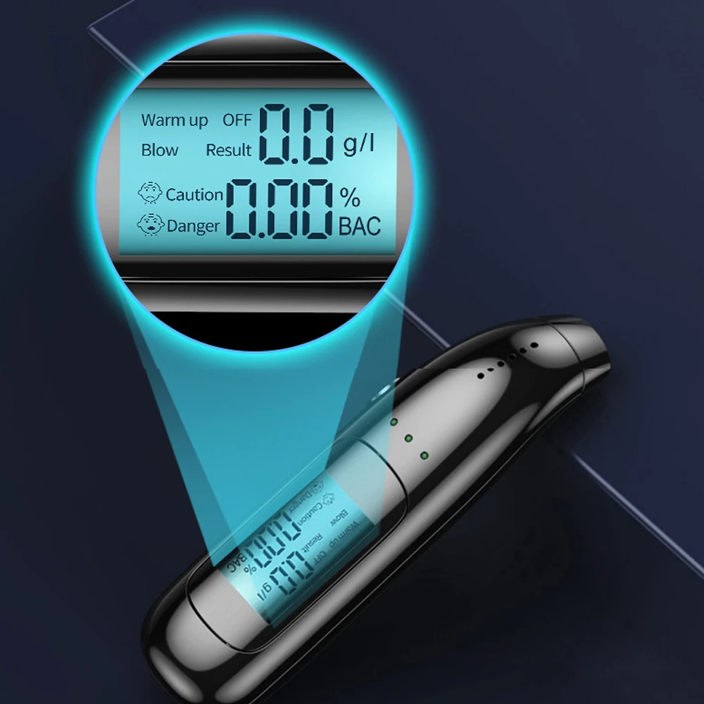 Profession eller genauer Alkohol analysator Alkohol tester digitaler LCD-Bildschirm tragbarer Alkohol analysator Detektor Alcohol ímetros