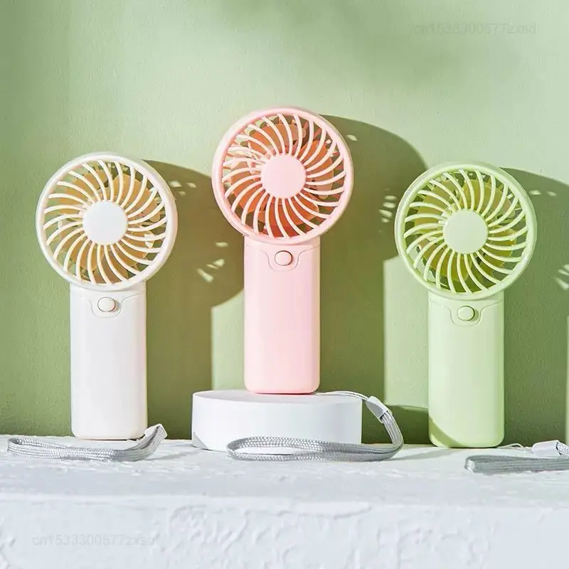 Cute Mini Portable Handheld Fan Lightweight Handy Pocket Low Noise Small Electric Fan for Student Gift Outdoor Fan 2025