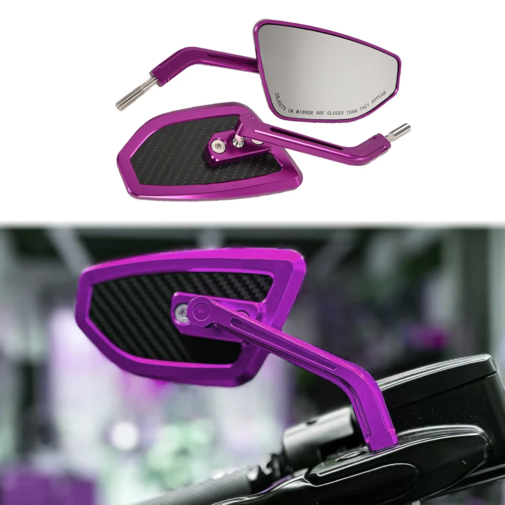 Motorcycle Accessories Performance Style Mirrors Rear View Mirrors CNC with Carbon Slim Look Universal for Harley Davidson