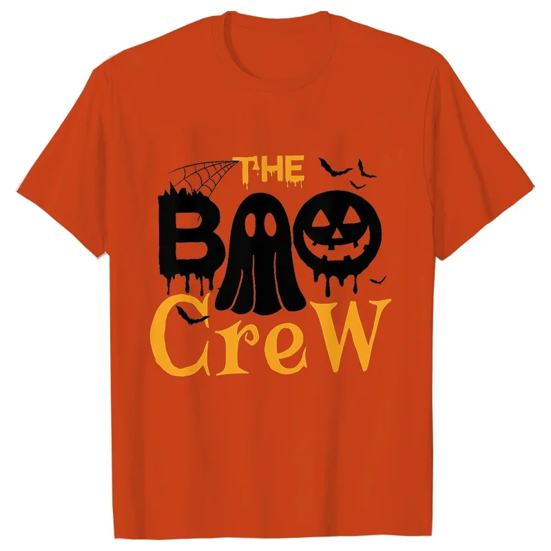 The Boo Crew Koszulki Halloween Rodzinne pasujące koszulki Rodzinne koszulki na imprezę Halloween Ubrania z krótkim rękawem Trend w modzie T-shirty