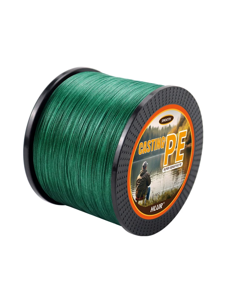 Ligne de pêche tressée 300m 500m 1000m, ligne de pêche lisse X8 PE