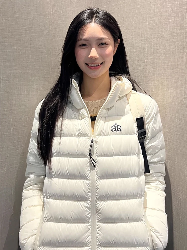 عارضة Sle مقنعين القطن Jaet المرأة الدفء متر البيج ort معطف الخريف الشتاء الاتجاه الكوري بسيط مطابقة ملابس خارجية