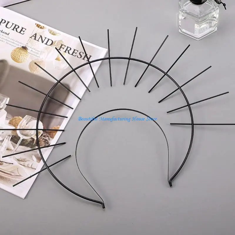 e56a-サンバーストハロークラウンヘアフープヴィンテージページェントヘアアクセサリーバロック結婚式のヘッドバンドブライダル写真の小道具