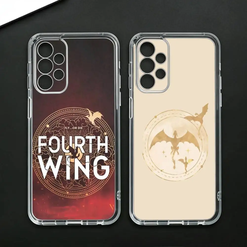 Novel Fourth Wing  Phone Case For Samsung Galaxy A71,A70,A52,A51,A40,A30 Transparent Cover