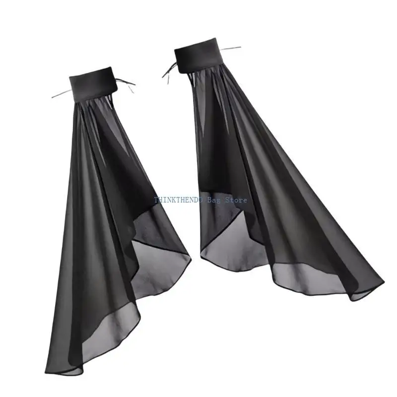 غطاء ذراع 340D بأكمام طويلة لفستان الزفاف وأكمام زخرفية وأكمام أسقف