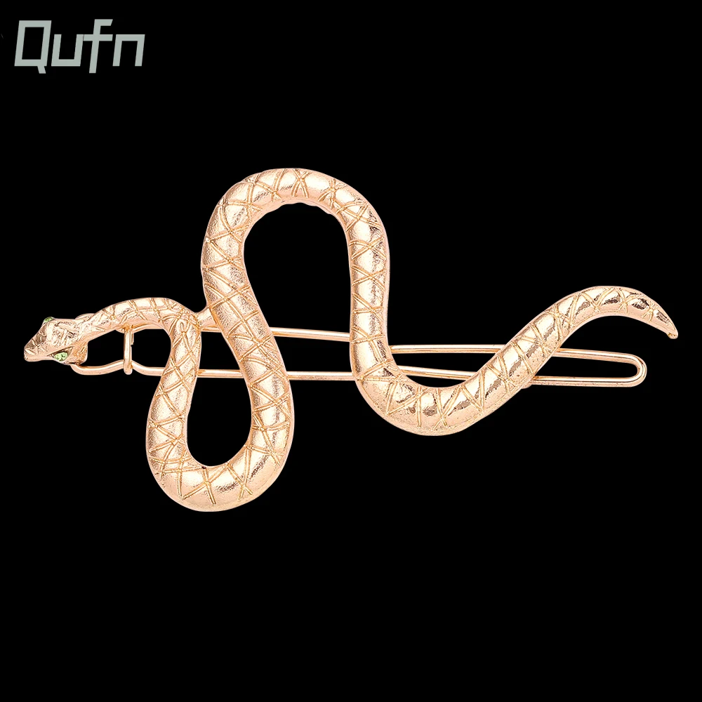 Unique Design Gold Color Snake Girls Hair Accessories Cartoon Hairclip Hair Clip Barrette Cute Gift for Kids