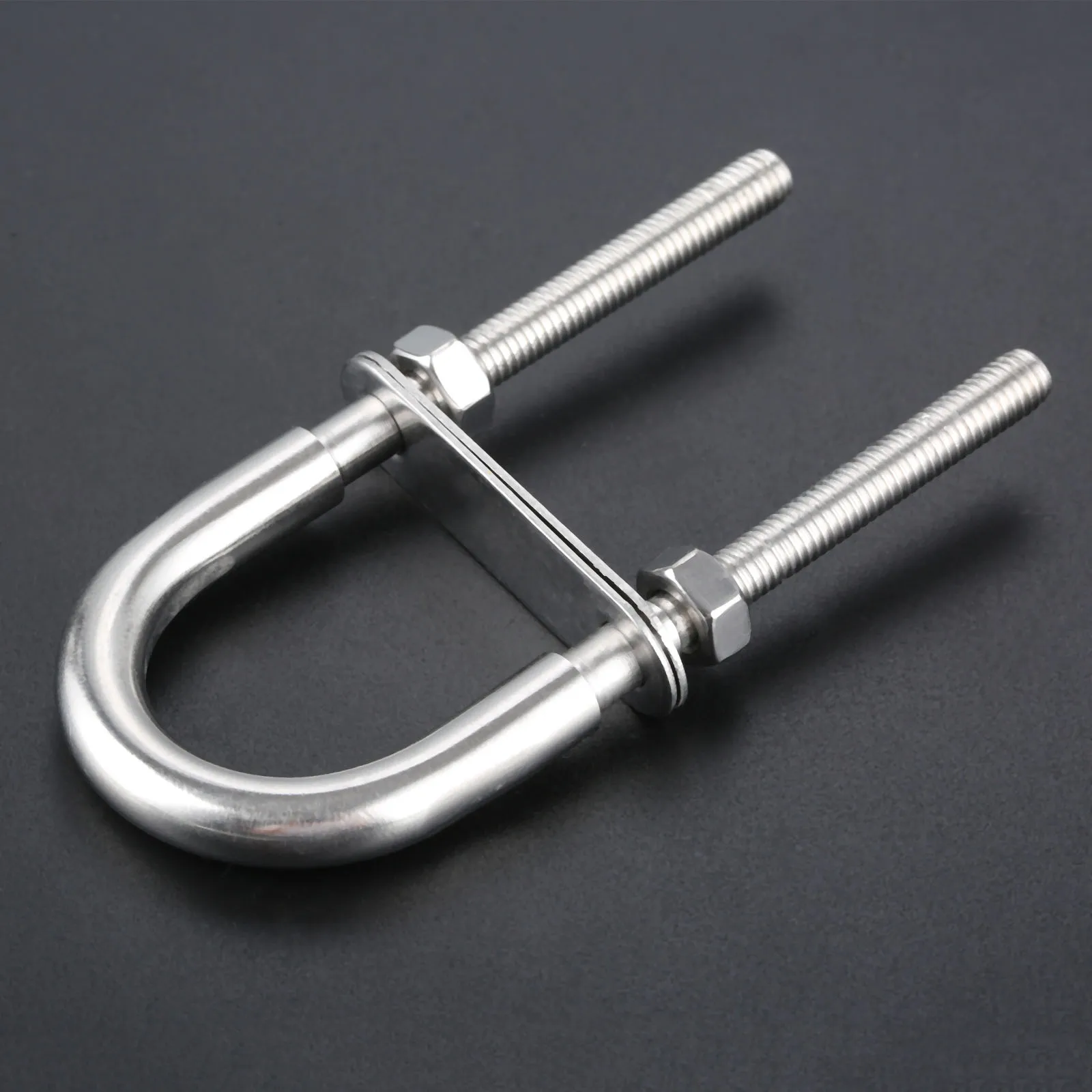 M5*78 M6*90 Yacht Bow Stern Eye U-Bolt Stainless Steel Marine Bolt Rope Rigging Replace Rowing Boats Accessories Marine U Bolts