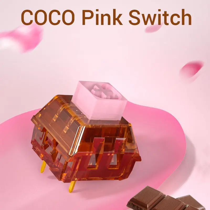 1/3/5 قطعة Kailh Coco الوردي صندوق V2 لوحة المفاتيح التبديل RGB SMD الخطي للوحة المفاتيح الميكانيكية Mx الجذعية 5 دبابيس PC POM مفاتيح