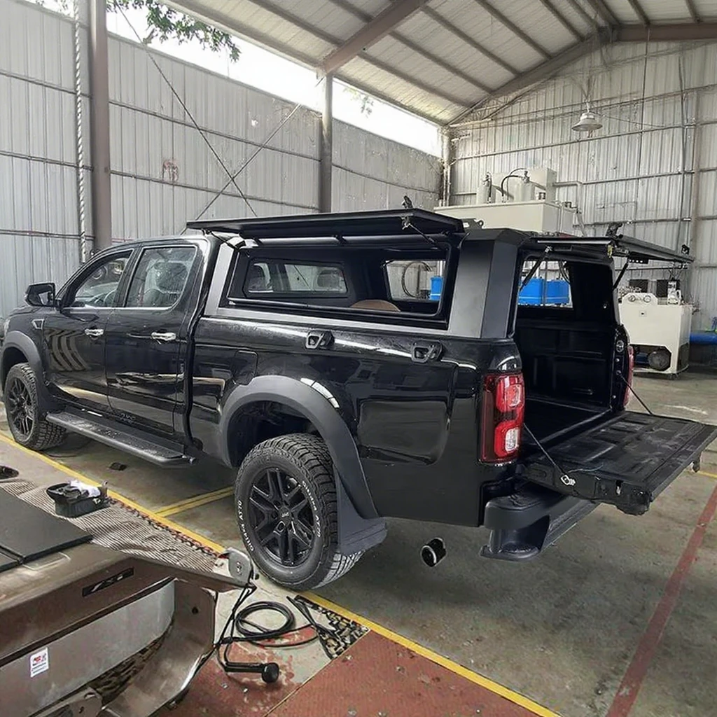 

JAC/Han T9 Waterproof Truck Roof Canopy Off-Road Pickup Hardtop Cargo Be High Quality Aluminum Alloy Foldable Tonneau Cover