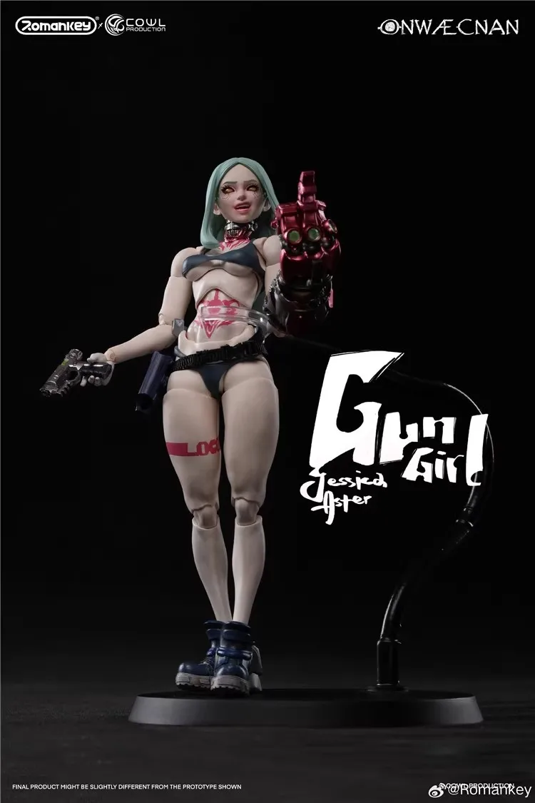 متوفر في المخزون روماني 1/12 نسخة فاخرة Onwaecnan Gun Girl Jessicd Aster أنيمي ألعاب شخصيات الحركة نموذج جمع أرقام