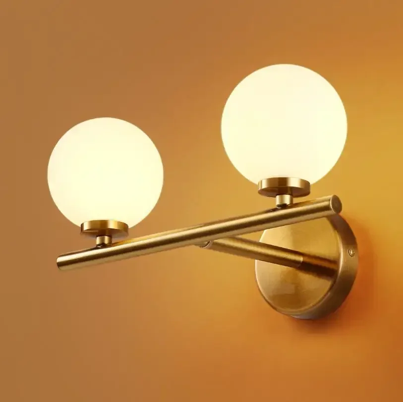 

Nordic Modern LED Wall Lamps Glass Ball Wall Lights for Living Room Bedroom Artistic Indoor Wall Lighting Luminaire