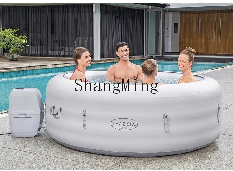 CL Inflatable Bath Outdoor Hot Spring Bath Inflatable Heated Pool Bathing Bucket Home Jacuzzi