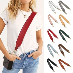 PU Leather Bag Strap For Women Shoulder Crossbody Bag Belt Adjustable Wide Strap Bag Part Accessories Female Messenger Bag Strap