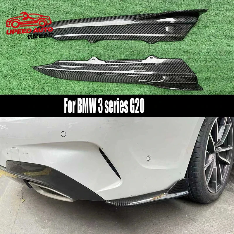 

Suitable for BMW 3 Series G20 G28 325 330li Carbon Fiber wrap angle Bumper Splitter Corner Trim Cover Rear Chin Car body kit