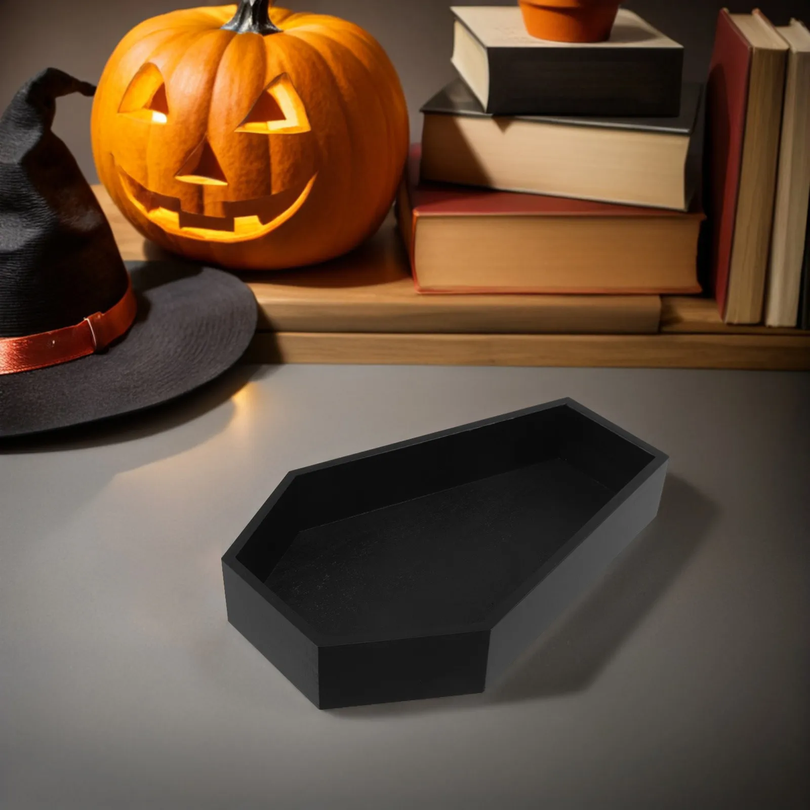 

Декоративный сервировочный поднос в готическом стиле, тарелка для конфет в форме гроба, блюдо для украшений, доска для закусок