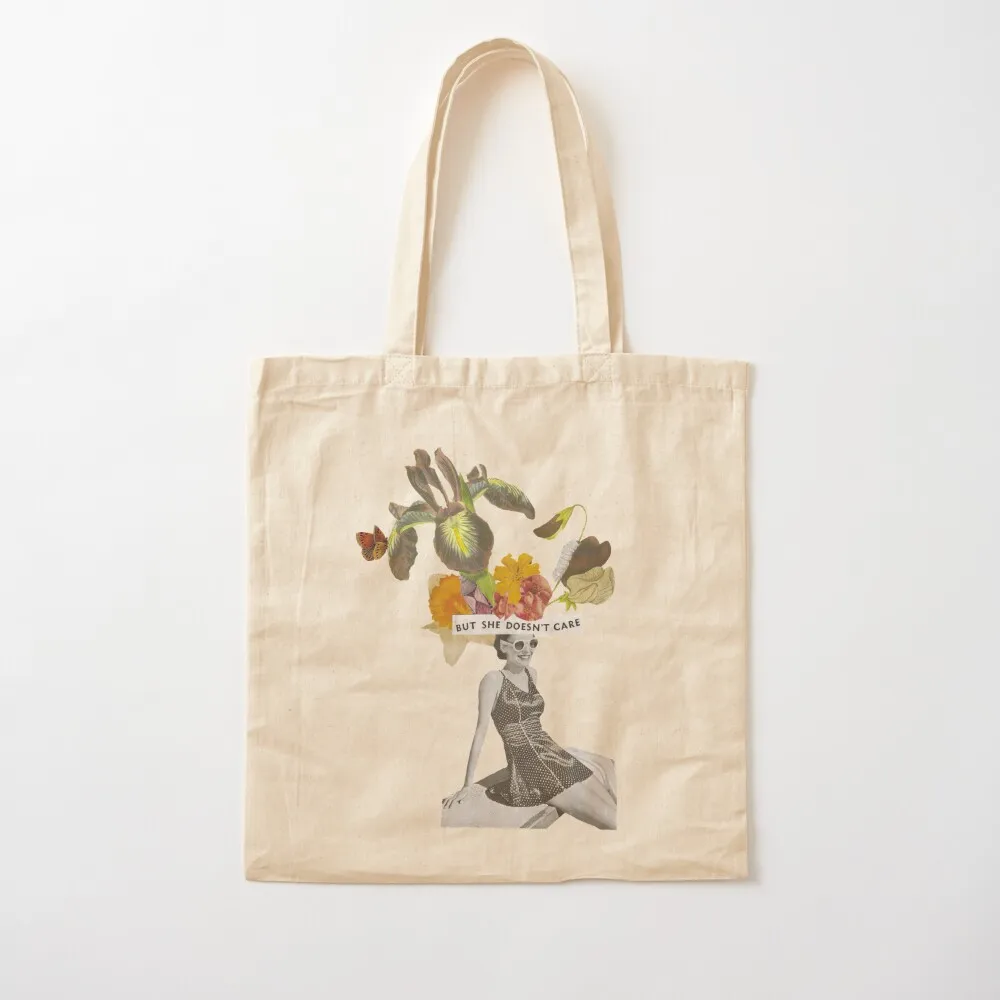 

Flower Lady I (but she doesn't care) Tote Bag Cloth bag women men's Canvas