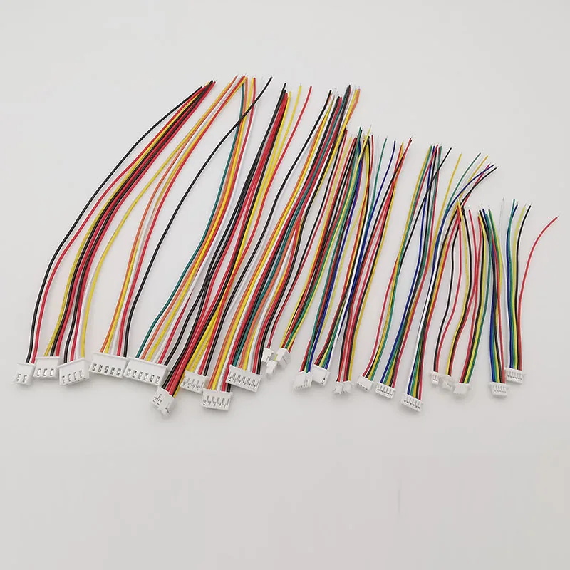10szt Mini Micro SH 1.0mm JST 1.25mm GH 1.25mm PH 2.0mm XH 2.54mm Skok 2/3/4/5/6 Pin Pojedyncza wtyczka żeńska Złącze kablowe