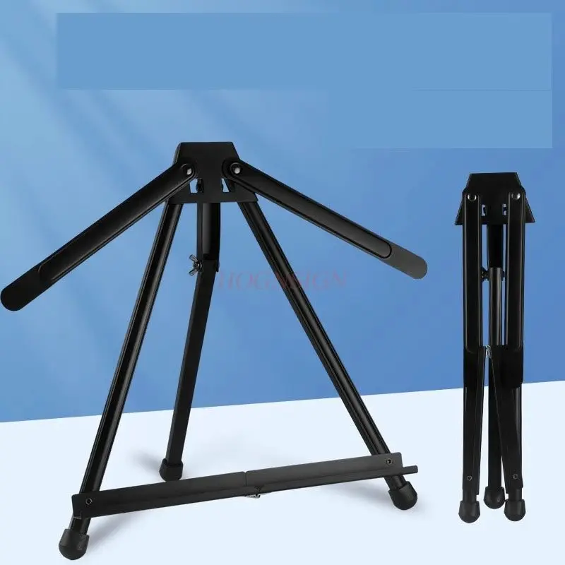 حامل صور صغير لسطح المكتب المعدني مع مساحة تخزين متعددة الوظائف وحامل صور حديدي صغير قابل للطي #2